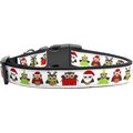 Unconditional Love Santa Owls Ribbon Dog Collars Medium UN763638